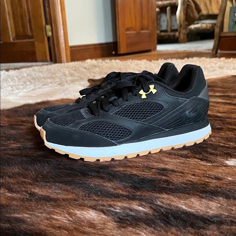 Under Armour Black and Gold Athletic Shoes